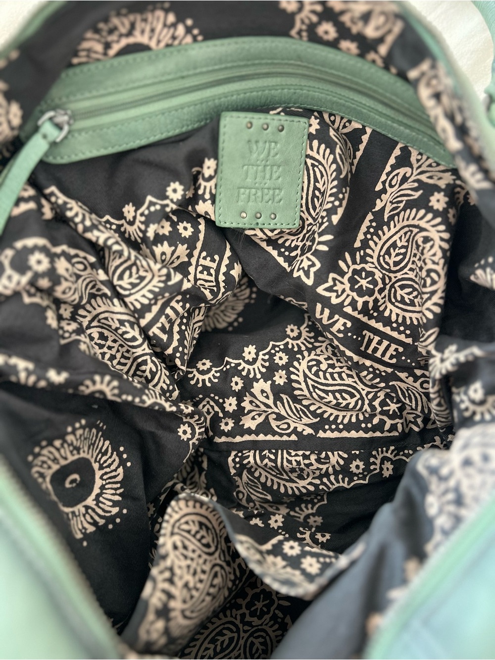 Free People Emerson Bag - Secret Sage Green (no hang tag/shoulder strap) RT $248 - Picture 5 of 6